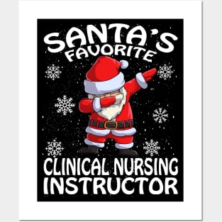 Santas Favorite Clinical Nursing Instructor Christ Posters and Art